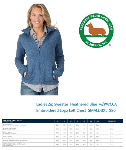 W&M: PWCCA Embroidered Logo Women's Fleece Sweater Jacket (2025)