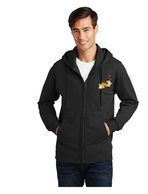 W&M: NS Embroidered Logo Port & Co Full Zip Hoodie (2025)