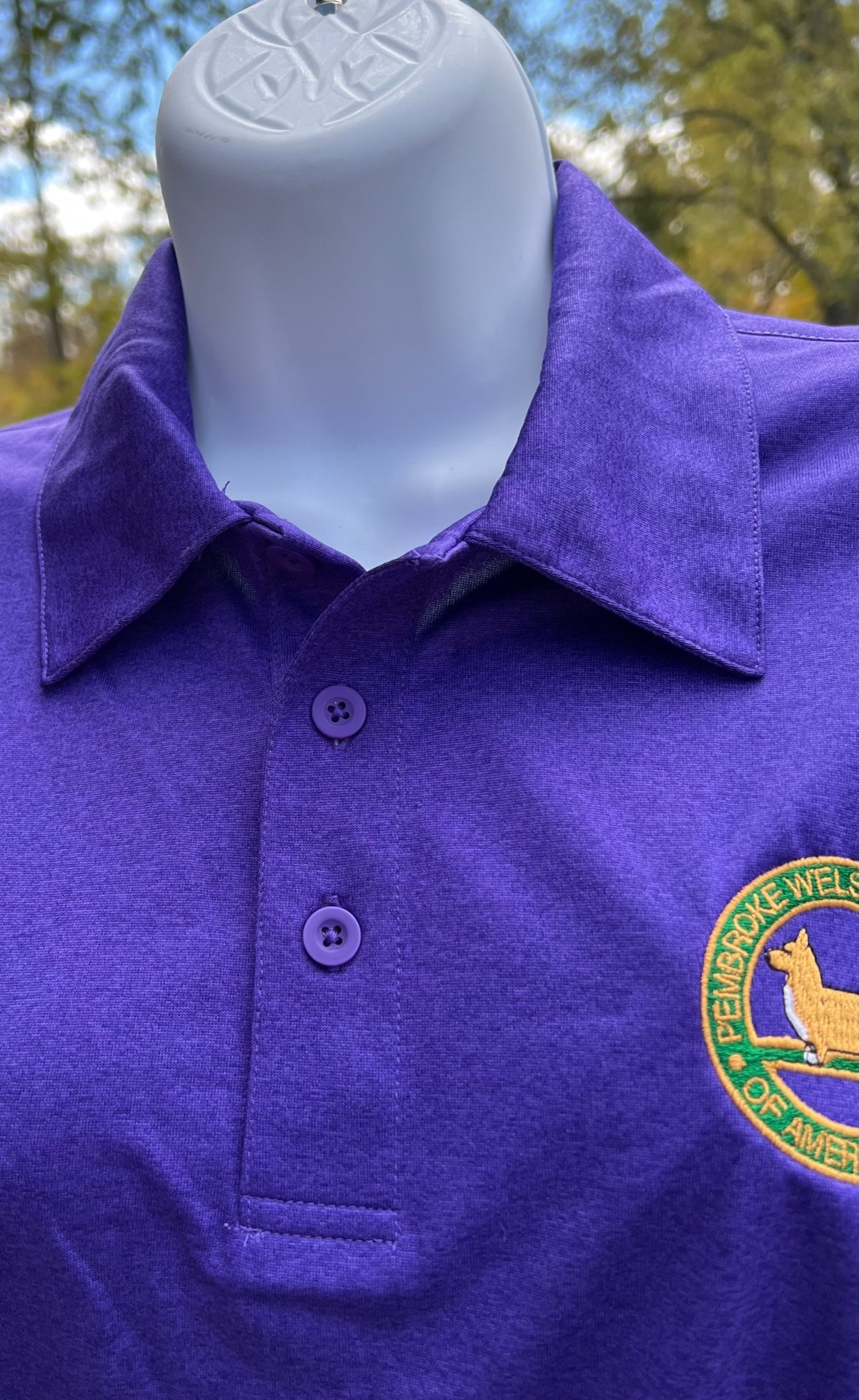 W&M: PWCCA Logo (2022) - Sport-Tek Mens Polo Shirt (Heather Varsity Purple)